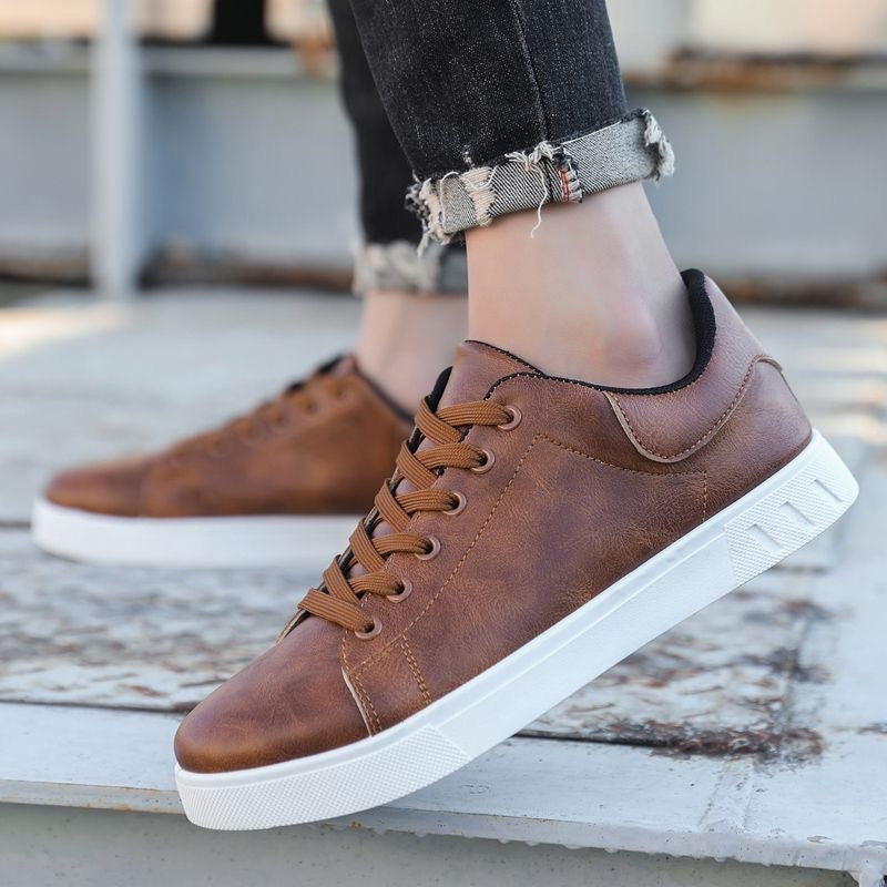 Lace-up Flat Shoes - Men's Fashion Casual Shoes
