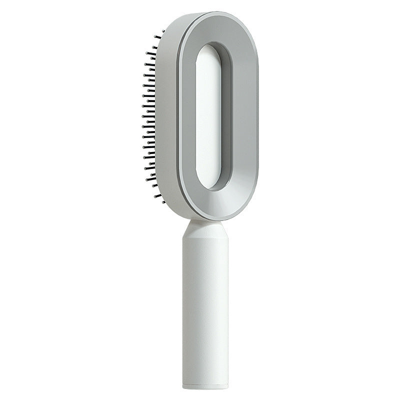 Self-Cleaning Hair Brush – One-Key Cleaning, Anti-Static Scalp Massage Comb for Women