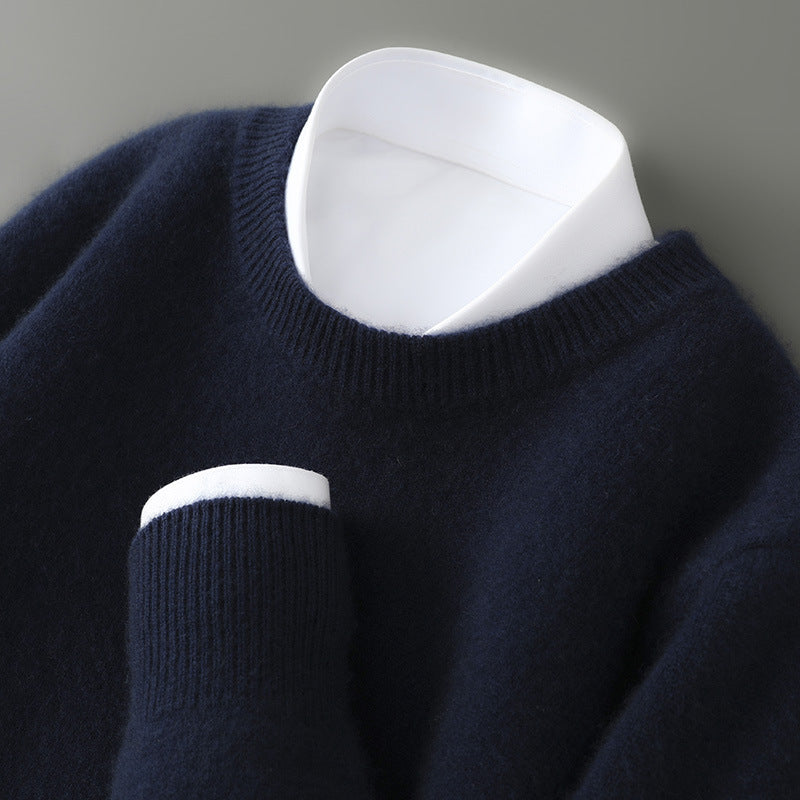 Men's Half-high Collar Thickelightweight sun teened Loose Pullover