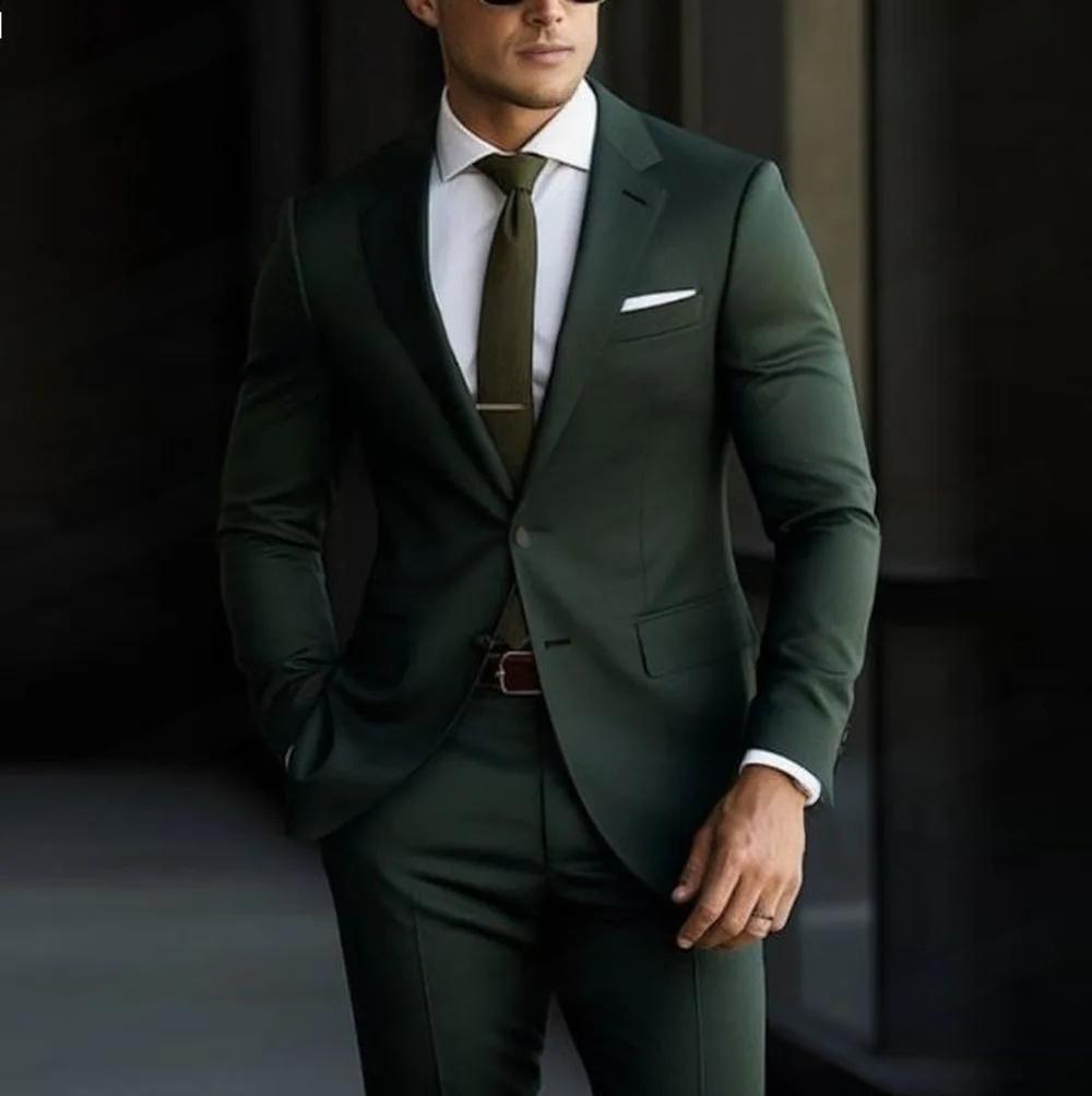 Men’s 2-Piece Wedding & Banquet Suit – Groomsman Formal Set