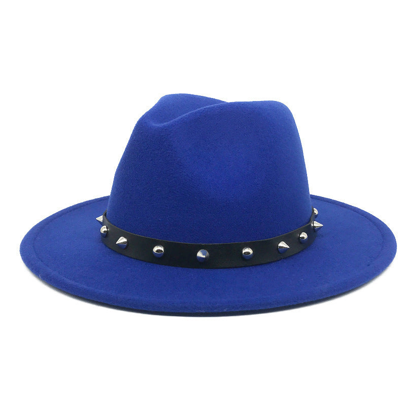 Rivet Jazz Hat Woolen Bell Brim – Unisex