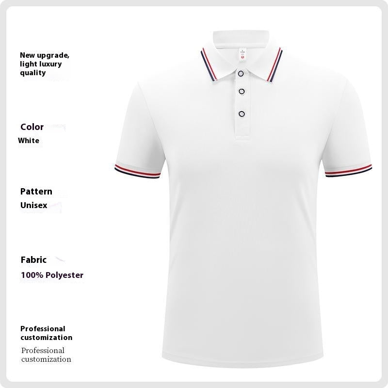 Ice Silk Lapel Short Sleeve Polo Shirt