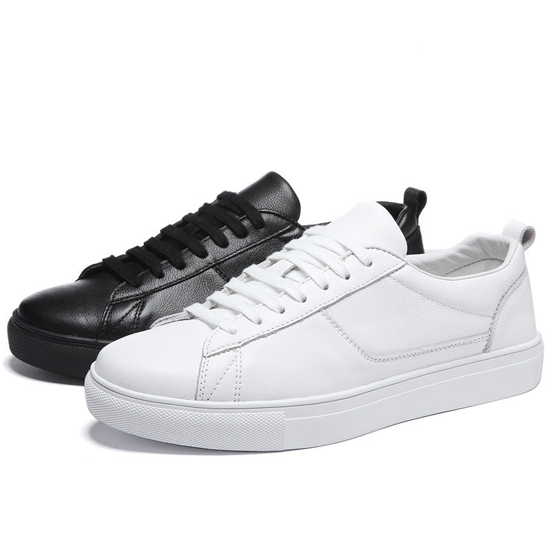 Premium White Leather Sneakers for Men
