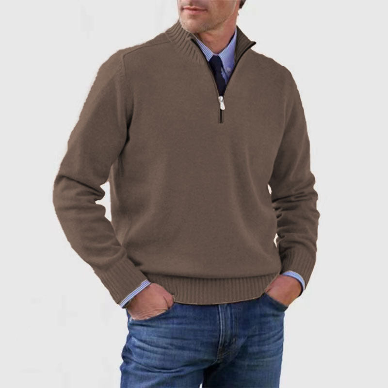 Men's Slim Fit Pullover Sweater Long Sleeve Knitted Top Winter Casual Clothing