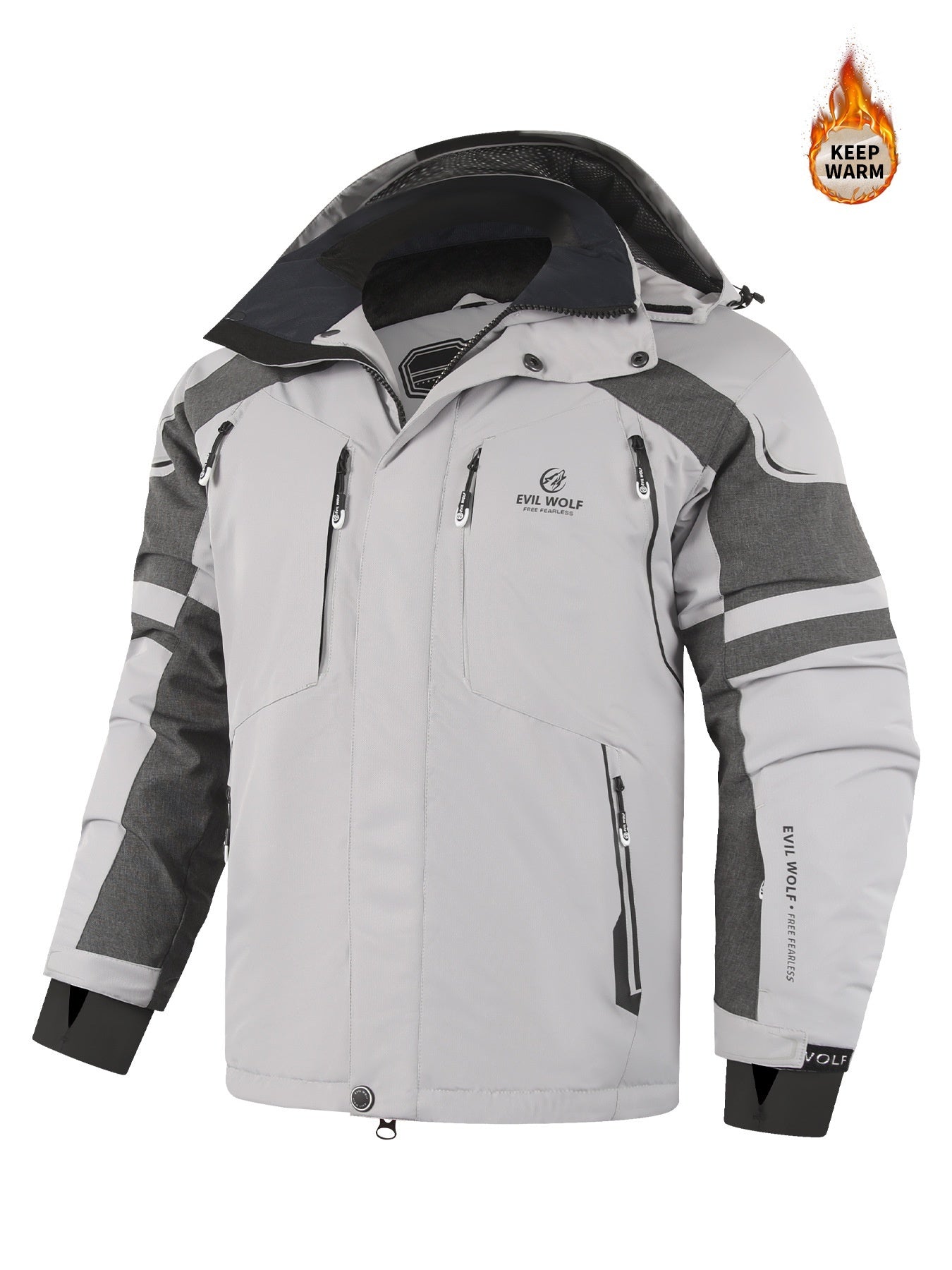 Men's Casual Thermal Removable Outdoor Cotton Clothes