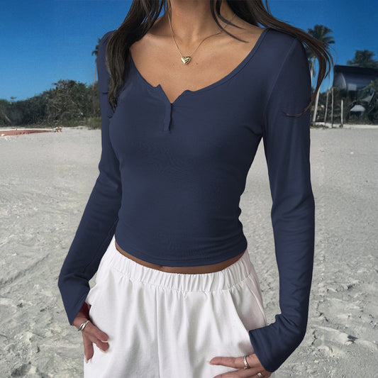 All-matching Long Sleeve Top T-shirt Women’s Clothing