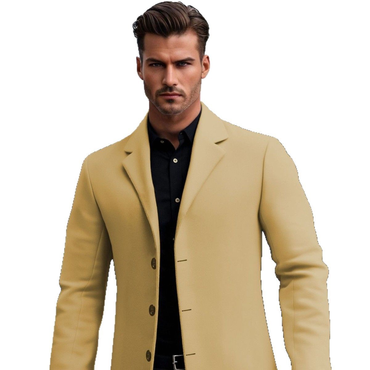 Lapel Slim Coat – European & American Style