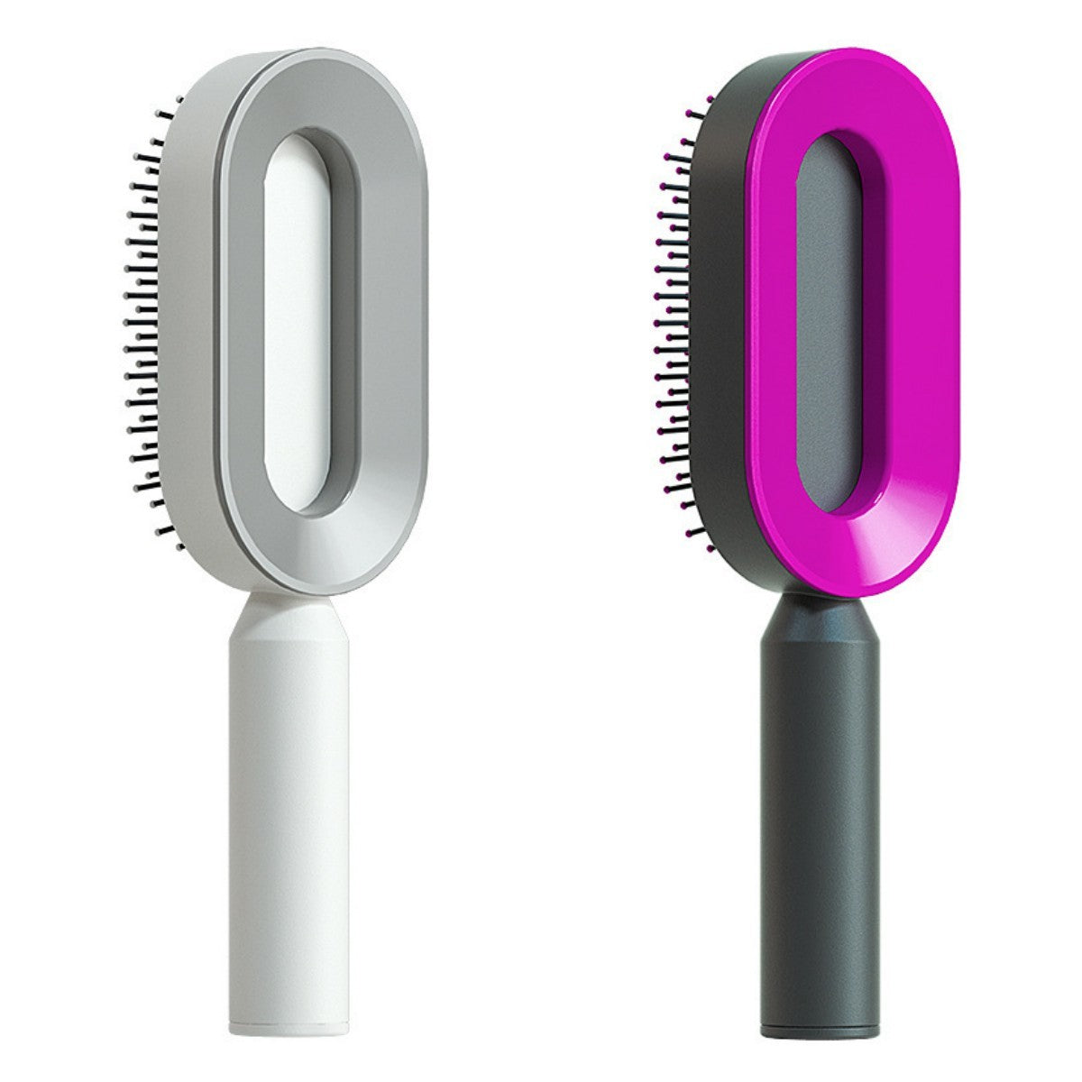 Self-Cleaning Hair Brush – One-Key Cleaning, Anti-Static Scalp Massage Comb for Women