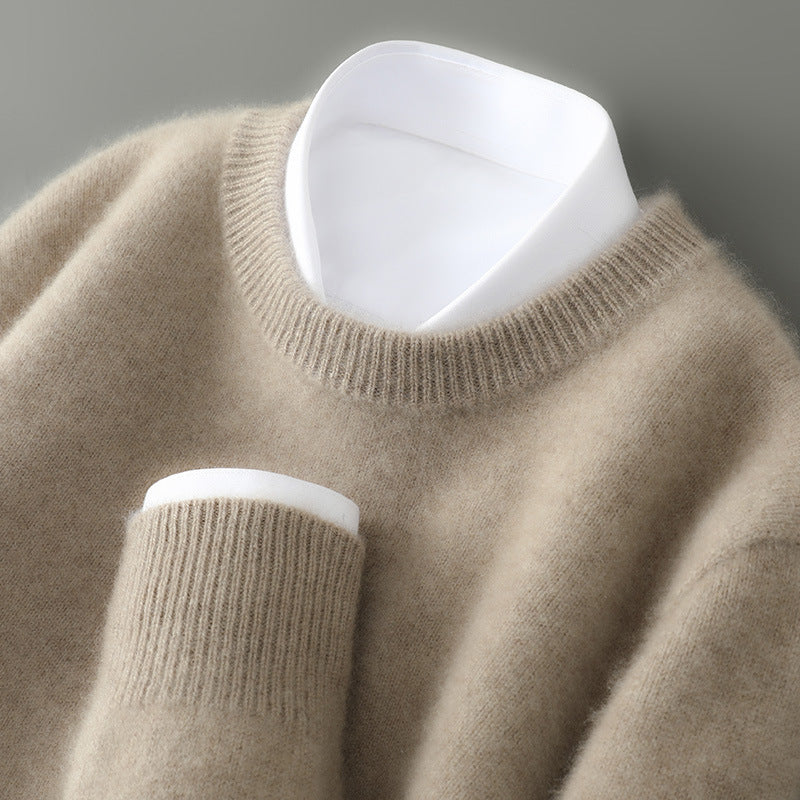 Men's Half-high Collar Thickelightweight sun teened Loose Pullover
