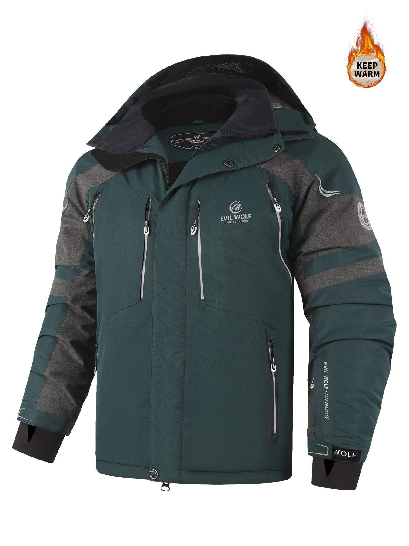 Men's Casual Thermal Removable Outdoor Cotton Clothes