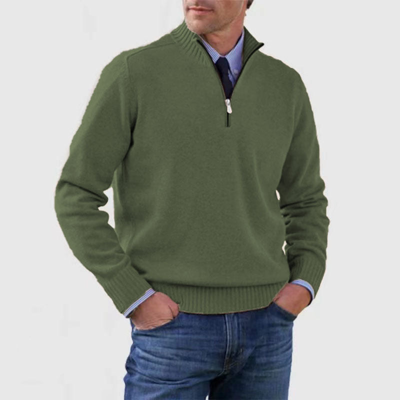 Men's Slim Fit Pullover Sweater Long Sleeve Knitted Top Winter Casual Clothing