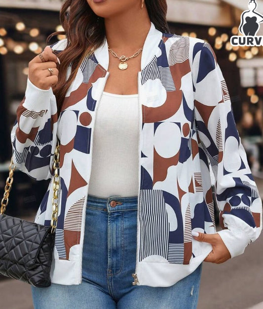 Minimally Casual Printed Women's Jacket