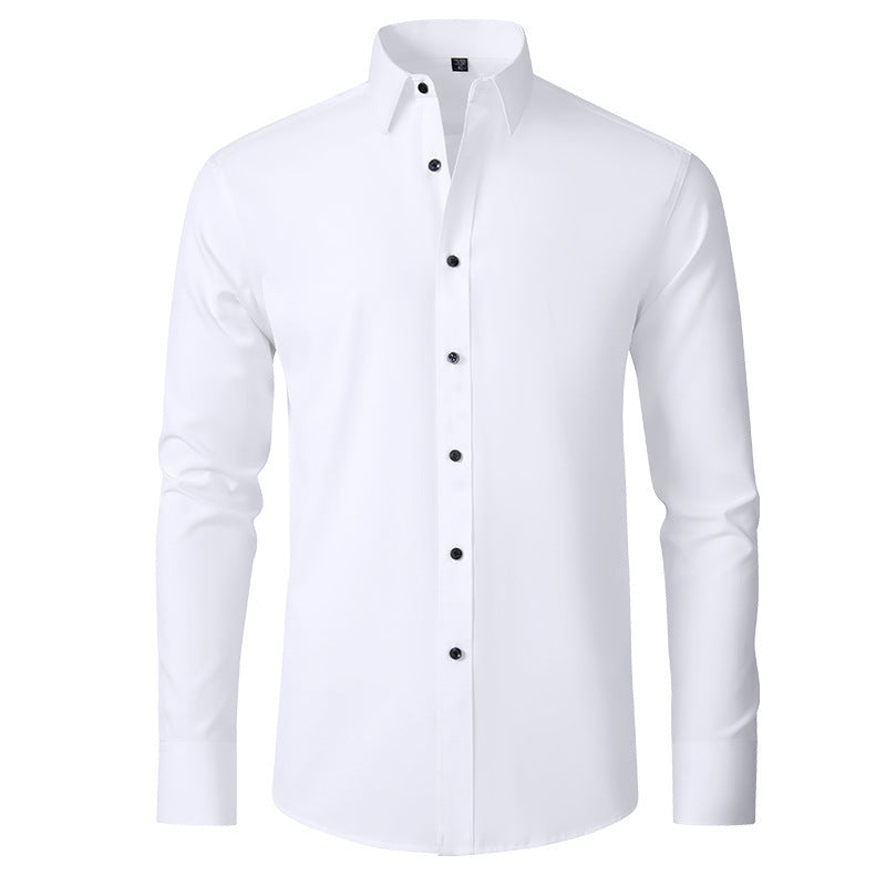 Solid Color Simple Business Thin Lining Shirt