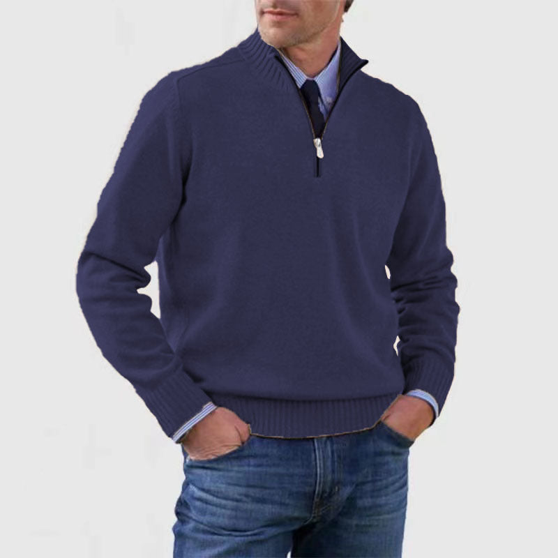 Men's Slim Fit Pullover Sweater Long Sleeve Knitted Top Winter Casual Clothing