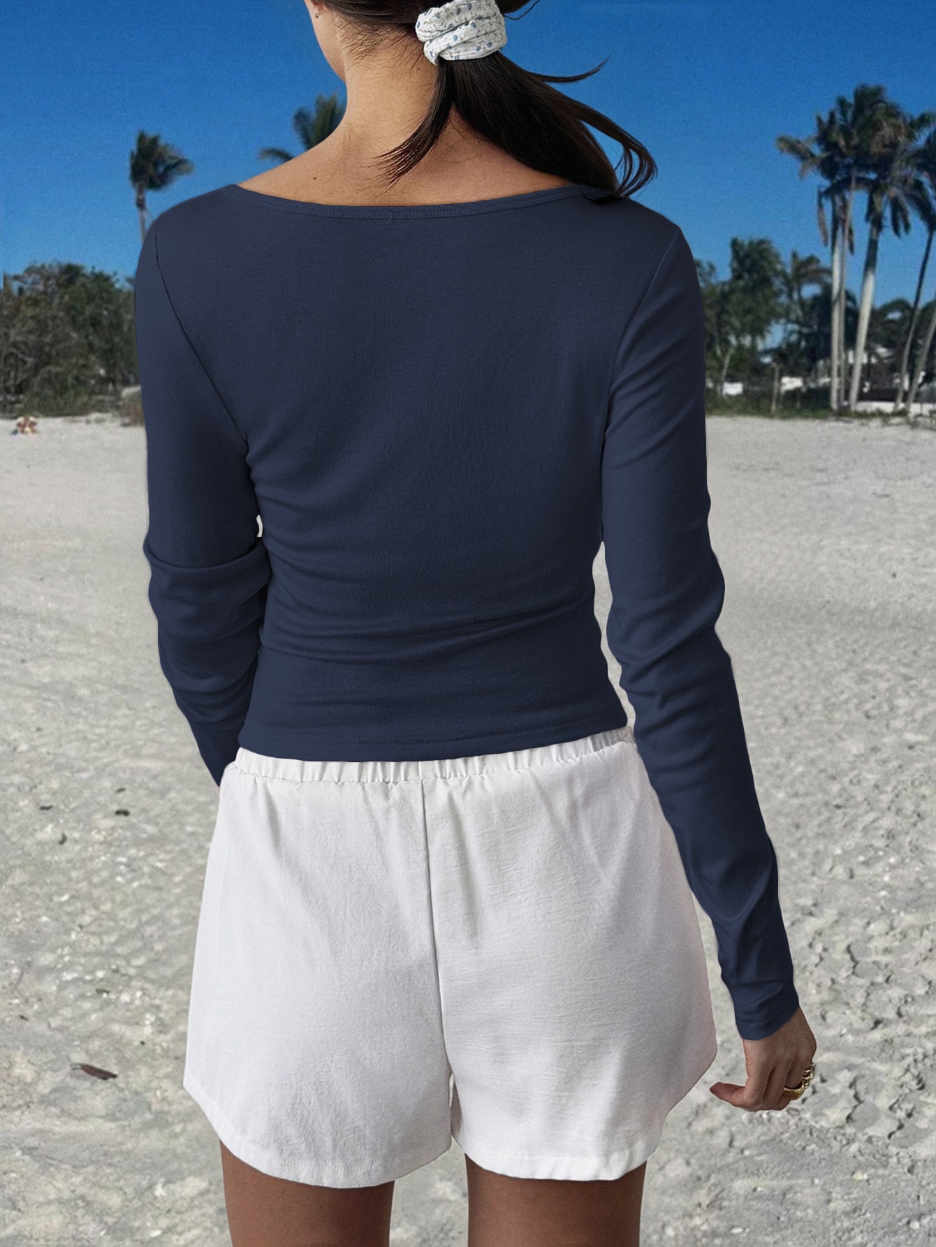 All-matching Long Sleeve Top T-shirt Women’s Clothing