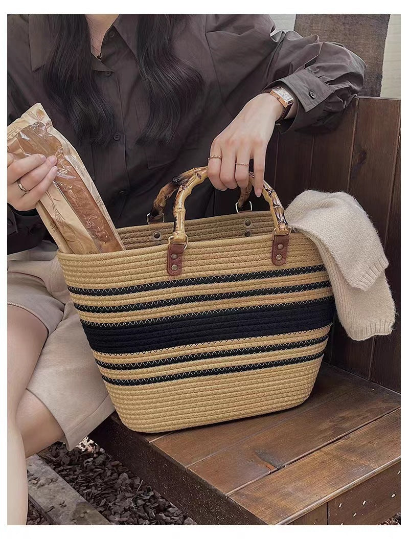 Women's Fashionable New Imitation Bamboo Knot Handbag