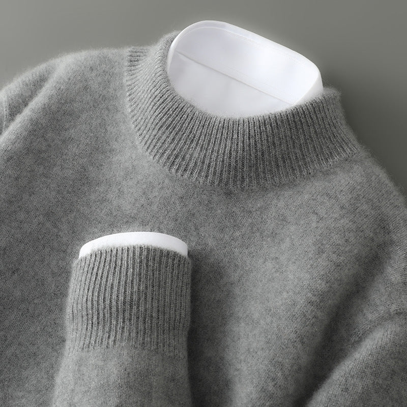 Men's Half-high Collar Thickelightweight sun teened Loose Pullover