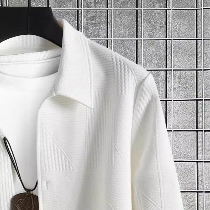 Men's Fashion Comfortable Solid Color Shirt Coat