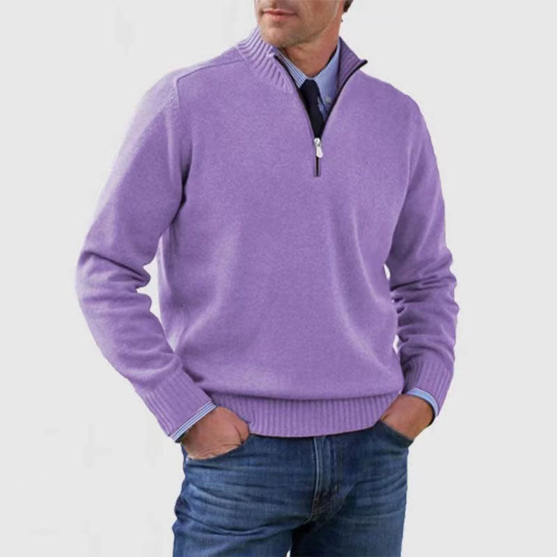 Men's Slim Fit Pullover Sweater Long Sleeve Knitted Top Winter Casual Clothing