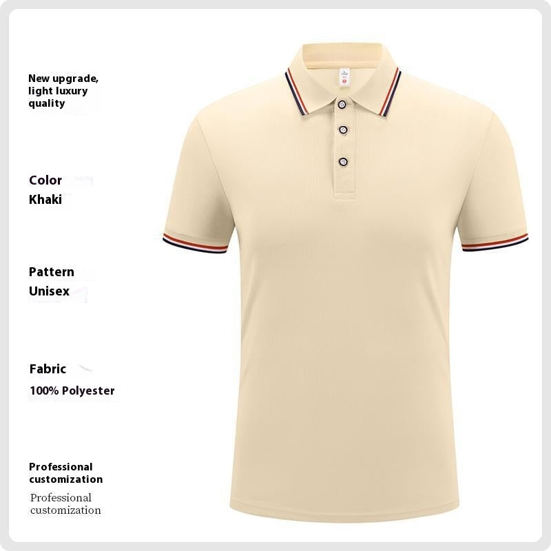 Ice Silk Lapel Short Sleeve Polo Shirt