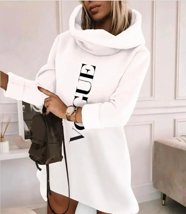 Loose Comfy Pullover Hoodie with Patch Design