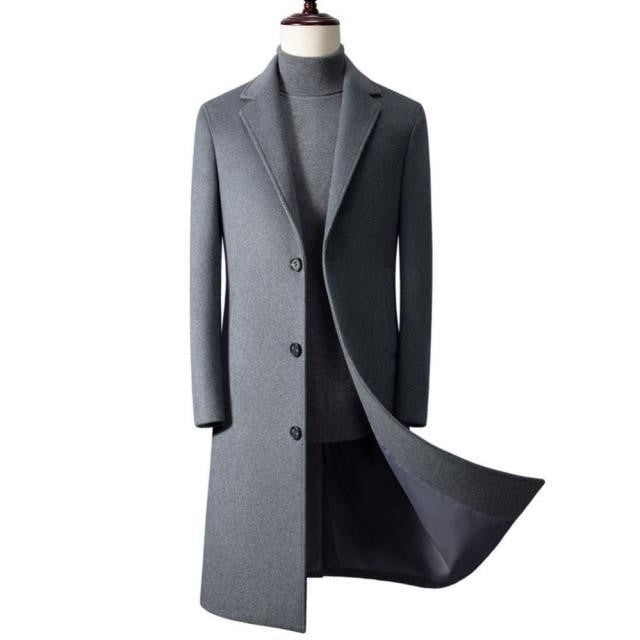 Men’s Business Korean Slim Fit Trench Coat