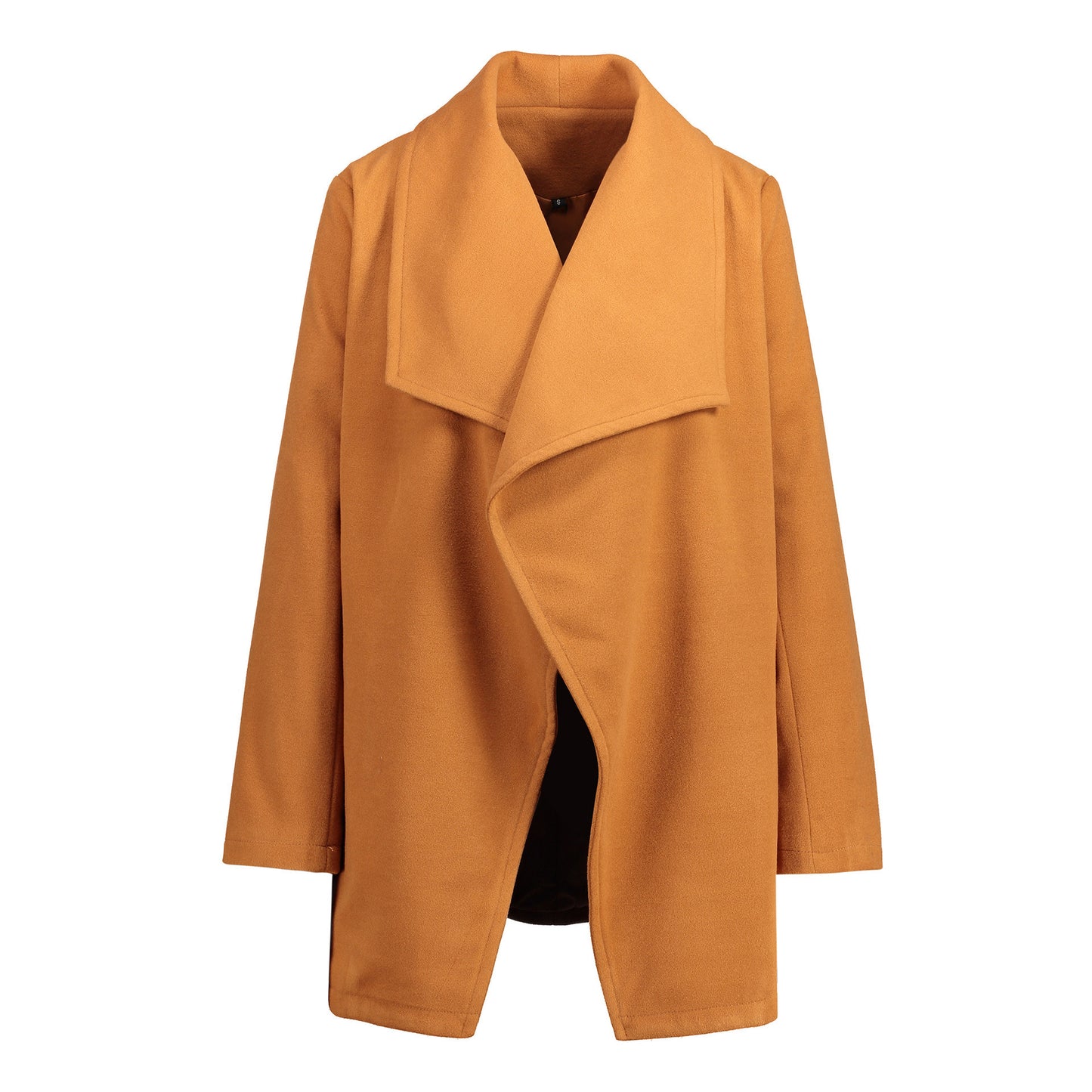 Women’s Mid-length Plain Coat – Casual & Commuting Style