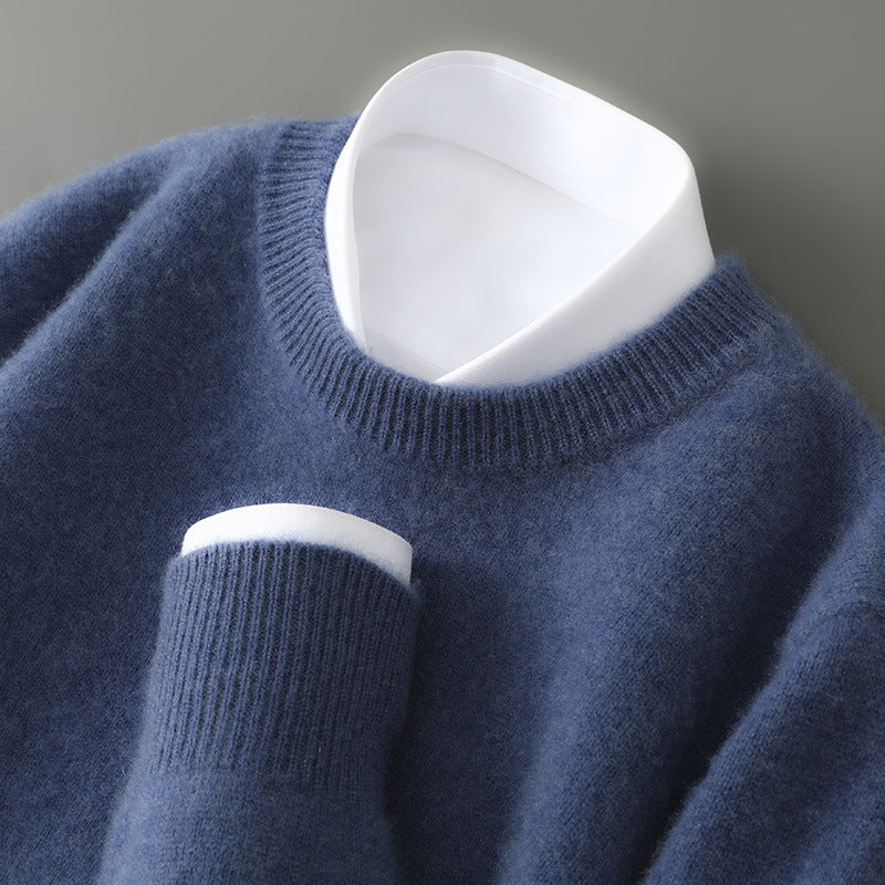 Men's Half-high Collar Thickelightweight sun teened Loose Pullover