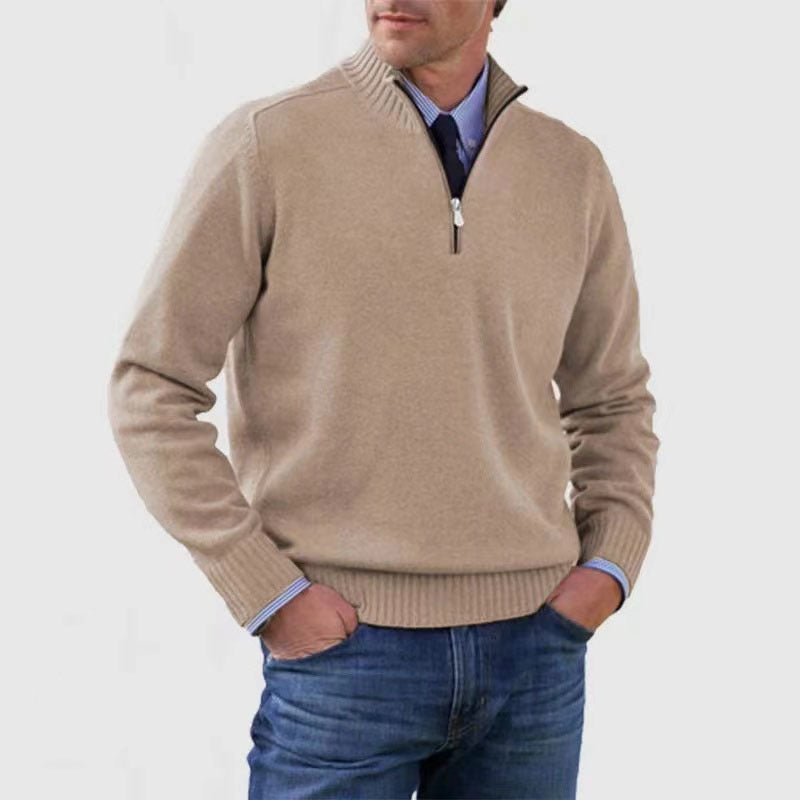 Men's Slim Fit Pullover Sweater Long Sleeve Knitted Top Winter Casual Clothing