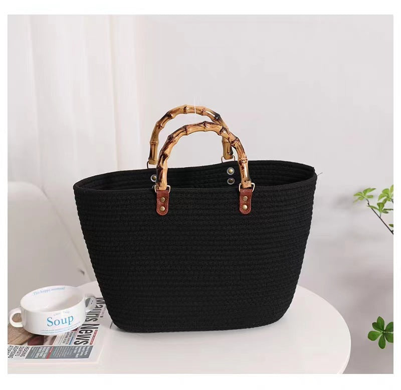 Women's Fashionable New Imitation Bamboo Knot Handbag