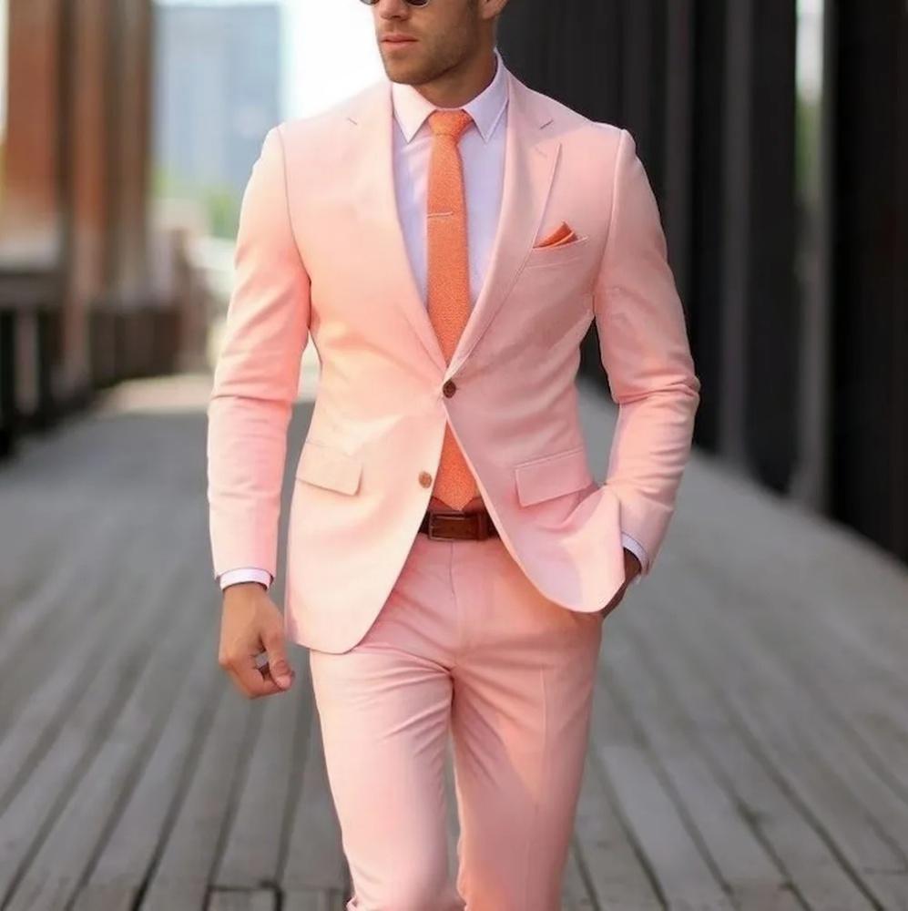 Men’s 2-Piece Wedding & Banquet Suit – Groomsman Formal Set