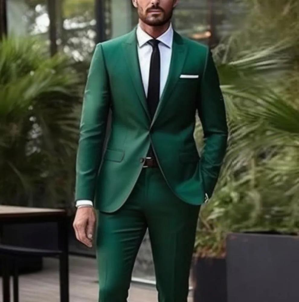 Men’s 2-Piece Wedding & Banquet Suit – Groomsman Formal Set