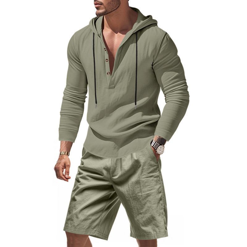Men’s Summer Linen Casual Set