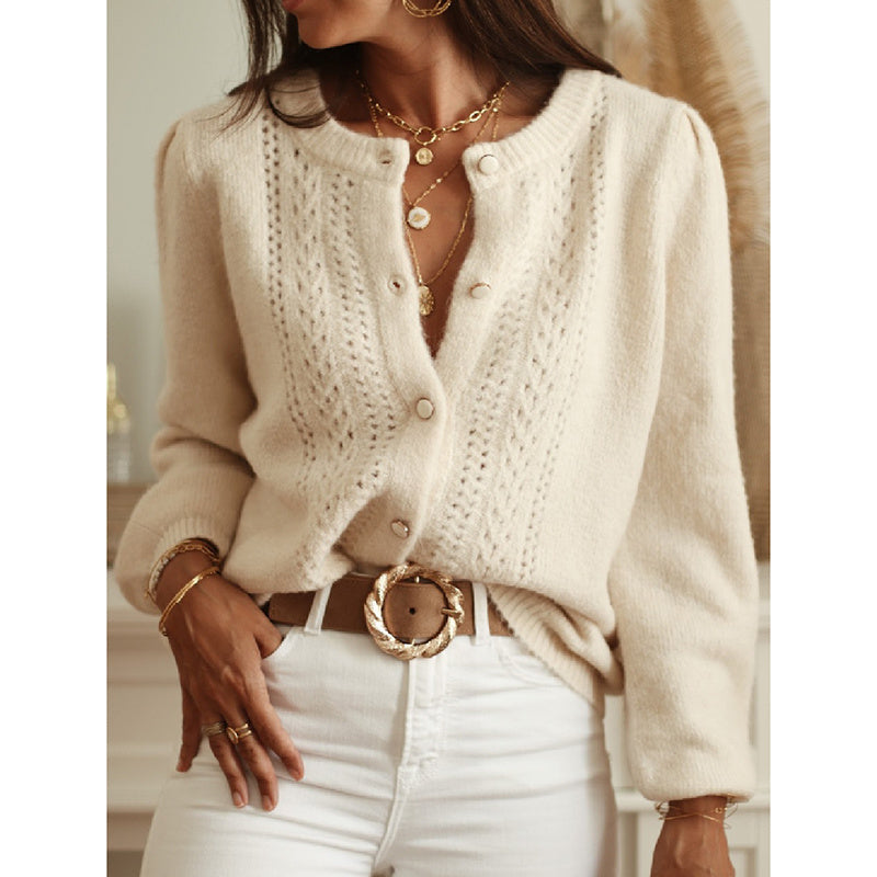 2025 Trendy Cardigan Sweater – Long Sleeve, Open Front, Button Down, Fall Knitwear Jacket