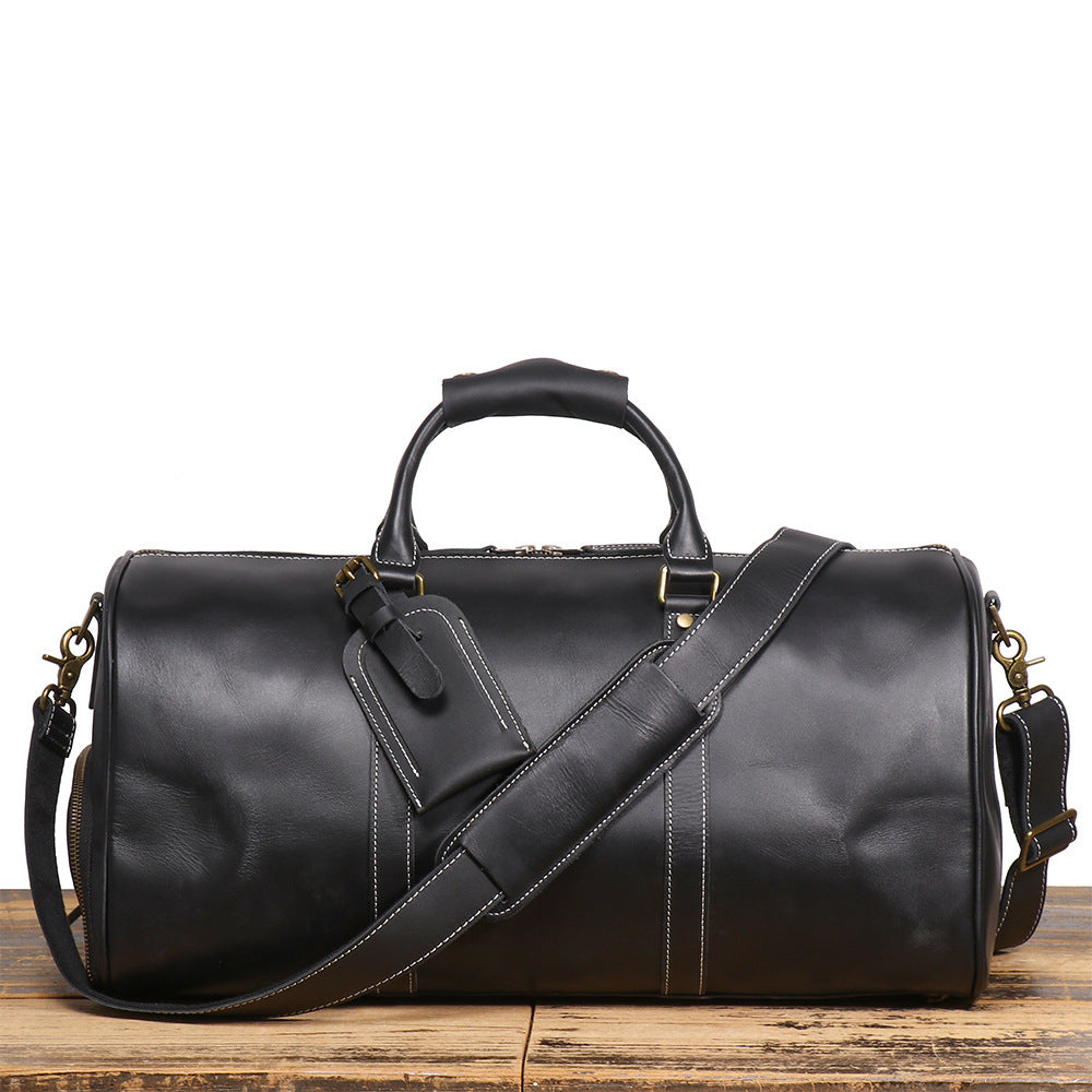 Men’s Retro Genuine Leather Travel Bag