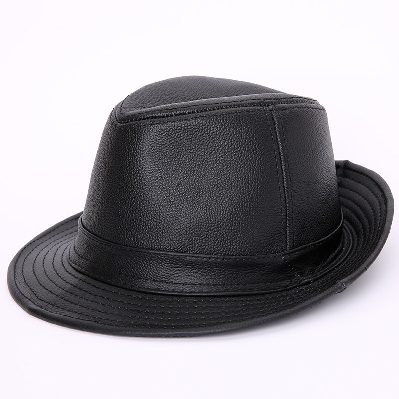 Cowhide Wide Brim Hat – Unisex Street Style