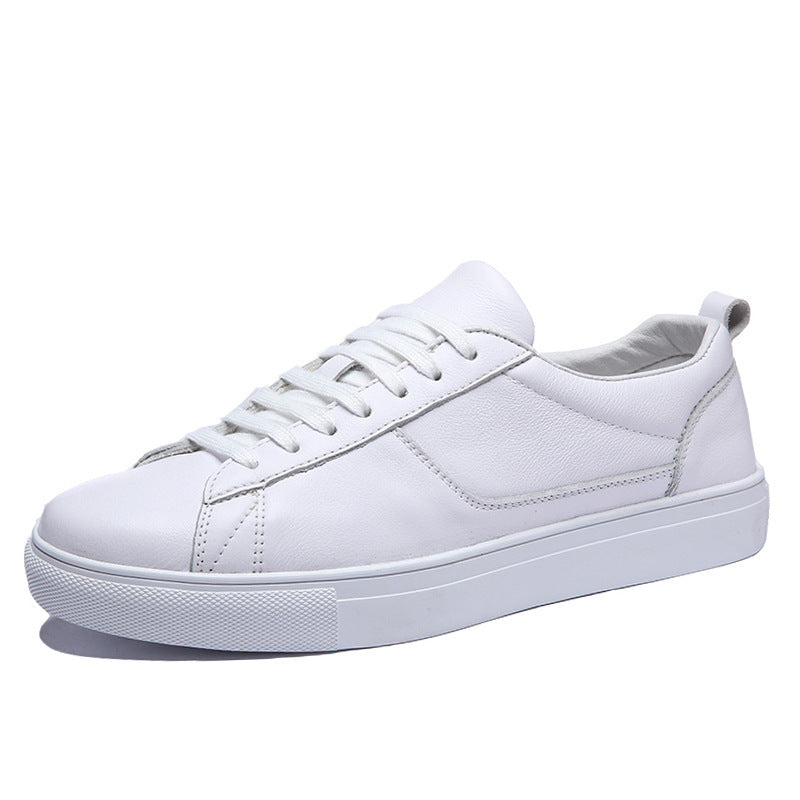 Premium White Leather Sneakers for Men