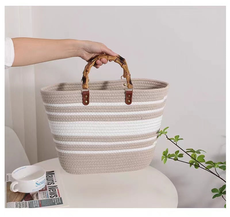 Women's Fashionable New Imitation Bamboo Knot Handbag