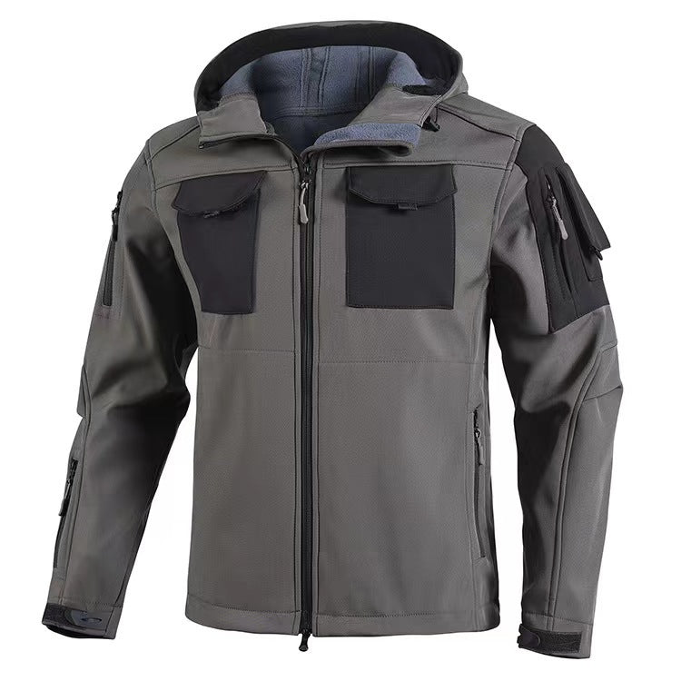 Soft Shell Beetle Top Fleece-lined Windproof Waterproof Jacket