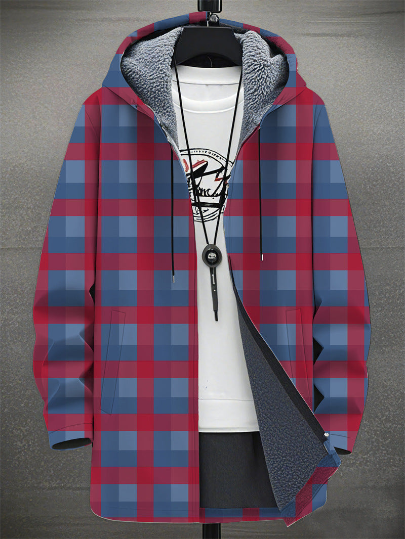 Digital Printing Plus Velvet Men’s Casual Jacket – Stylish & Comfortable Outerwear