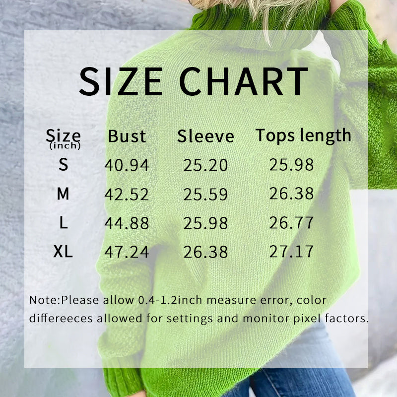 Loose Fit Mock Turtleneck Sweater for Women – 2025 Fall Trend Knit Pullover