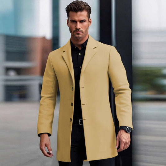Lapel Slim Coat – European & American Style
