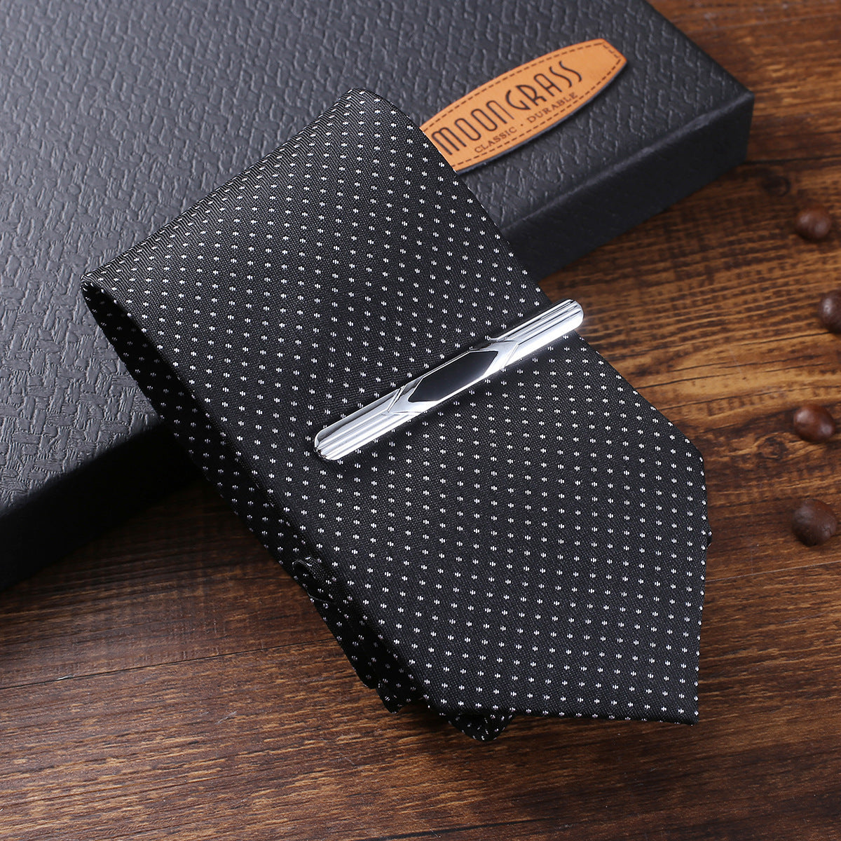 5-Piece Men's Gift Set: Quartz Watch, Belt, Wallet, Tie & Cufflinks