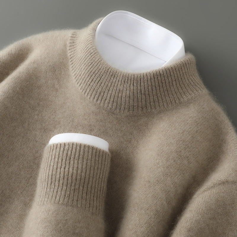 Men's Half-high Collar Thickelightweight sun teened Loose Pullover