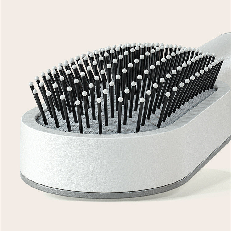 Self-Cleaning Hair Brush – One-Key Cleaning, Anti-Static Scalp Massage Comb for Women