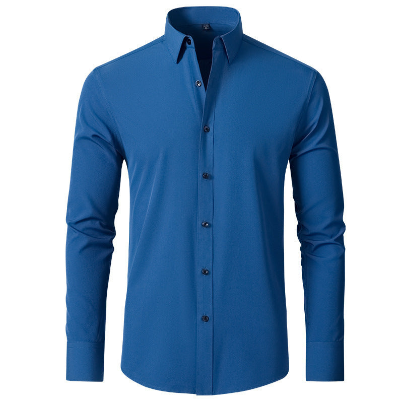 Solid Color Simple Business Thin Lining Shirt