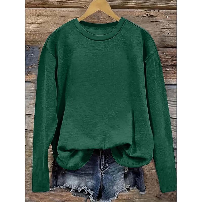 Women’s 5-Pack Long Sleeve Crew Neck Shirts – Fall 2025 Basic Tees