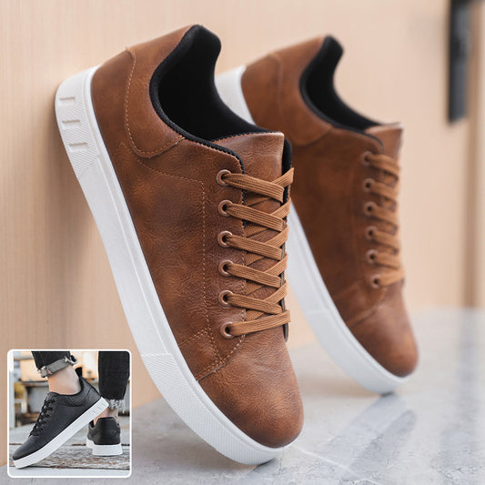 Lace-up Flat Shoes - Men's Fashion Casual Shoes