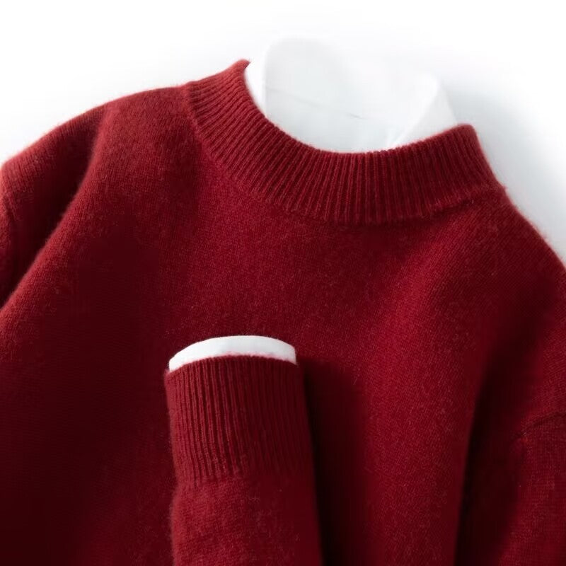 Men's Half-high Collar Thickelightweight sun teened Loose Pullover