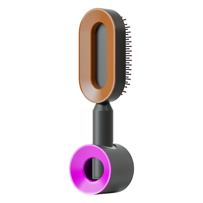 Self-Cleaning Hair Brush – One-Key Cleaning, Anti-Static Scalp Massage Comb for Women